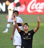 Melgarejo festeja el gol del 1-0. El paraguayo entró y cambió el partido con poquito.