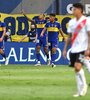 Villa acaba de convertir el penal que le daba la ventaja a Boca. (Fuente: Télam)