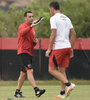 La práctica del lunes estuvo a cargo de Federico Hernández. (Fuente: Foto Prensa Newell&#39;s)