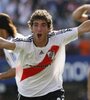 Gonzalo Higuaín con la camiseta de River, una imagen que ya no se volverá a repetir. (Fuente: Télam)