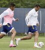 Marcos Rojo podría estar en la línea de tres, junto con Izquierdoz y Lisandro López. (Fuente: Prensa Boca)