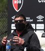 Burgos, en la previa de su debut en el fútbol argentino.