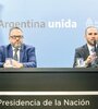 Los ministros Matías Kulfas y Martín Guzmán.