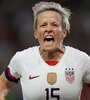 Megan Rapinoe, capitana y figura de la selección de Estados Unidos.  (Fuente: AFP)