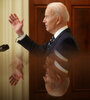 Biden se diferenció de Trump en su primera conferencia de prensa como presidente. (Fuente: AFP)