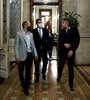 Por los pasillos del Palacio, Guzmán, Massa y Máximo Kirchner, la noche del sábado (Fuente: Prensa Diputados)