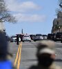 La policía corta la calle en Washington tras el episodio de este viernes.  (Fuente: AFP)