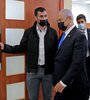 Nenyahu saliendo de los tribunales después del reinicio del proceso en su contra. (Fuente: AFP)