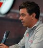 Marcelo Gallardo, explicó la situación en conferencia de prensa.  (Fuente: Prensa River)