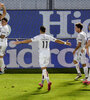 Colón celebra el pase a la final.