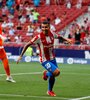 Correa festeja el gol que le dio tres puntos al Atlético Madrid (Fuente: EFE)