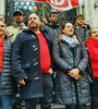 Los candidatos de la izquierda en el acto de ayer en Rosario.