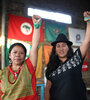 Lolita Chavez (Guatemala) y Adriana Guzmán (Bolivia) en el encuentro de Feministas de Abya Yala (Fuente: Jose Nico)