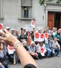 La comunidad artística se movilizó el viernes pasado a la Legislatura. (Fuente: Sandra Cartasso)