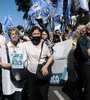 En el reclamo estuvieron presentes varias figuras de la cultura argentina, que fueron recibidas por legisladores. (Fuente: Guadalupe Lombardo)