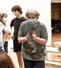 Ensayo para el estreno de esta ópera bufa en tres actos.  (Fuente: Gentileza Arnaldo Colombaroli)