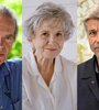 Martín Amis, Alice Munro y Karl Ove Knausgard.