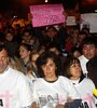 Marcha en Rufino por Chiara en 2015, con sus padres al frente.