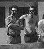 Alejandro Pidello, Jorge Isaías y Guillermo Colussi en Santa Fe, en 1974. 