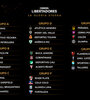 Los 32 participantes de la Copa Libertadores 2022, repartidos en los ocho grupos de cuatro