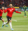 Mohamed Salah festeja el gol de Egipto. (Fuente: AFP)