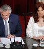 La tensión entre Alberto Fernández y Cristina Kirchner escaló tras el acuerdo con el FMI. (Fuente: Leandro Teysseire)