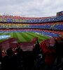 "More than empowerment", la frase formada en la tribuna del Camp Nou (Fuente: EFE)