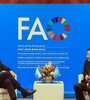 Domínguez junto al Director General de la FAO, Qu Dongyu