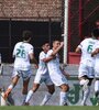 El festejo de los jugadores de Banfield (Fuente: Télam)