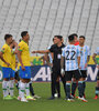 El partido suspendido el 5 de septiembre pasado a los 5 minutos. (Fuente: AFP)