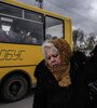 Civiles de MAriupol llegan a un centro de desplazados en Zaporiyia. (Fuente: AFP)