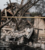 Una casa destruida en el pueblo de Bilogorivka, en Lugansk.