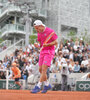 Festejo de Peque Schwartzman en París. (Fuente: Twitter Roland Garros)