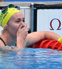 Ariarne Titmus, bicampeona olímpica. (Fuente: AFP)