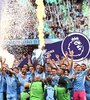 Una costumbre de los últimos años: el City campeón de la Premier League (Fuente: AFP)