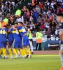 Marinelli no puede creer el gol del 1 a 0; Boca sí (Fuente: Télam)