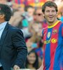 Otros tiempos: Messi y Laporta juntos en Barcelona.