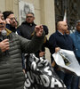 Andrada ayer frente a Gobernación tras la reunión con funcionarios. (Fuente: Gentileza Rosario3.com)