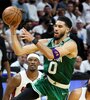 Jayson Tatum ya es una superestrella de la NBA (Fuente: AFP)