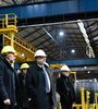 El ministro Kulfas recorrió la planta de Laminados Industriales. 