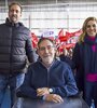 El puntano Mariano Astinga, Jorge Rivas y la concejala Fernanda Gigliani.