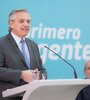 El presidente Alberto Fernández y el ministro de Seguridad, Aníbal Fernández. (Fuente: Télam)