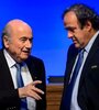 Blatter y Platini (Fuente: AFP)