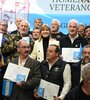 La vicegobernadora Rodenas junto integrantes de la Fedeación de Veteranos de Guerra de Malvinas de Santa Fe.