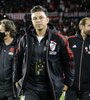 Marcelo Gallardo, junto con el cuerpo técnico de River Plate (Fuente: Fotobaires)