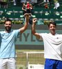 Zeballos (izquierda) junto a su compañero (Fuente: AFP)