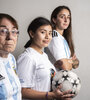 Betty Garia, Lucy y Macarena Sanchez, tres generaciones de futbolistas argentinas (Fuente: Sebastián Freire)