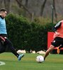 Paradela y Zuculini se entrenaron en Ezeiza (Fuente: Prensa River)