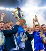 El festejo del riojano Díaz con Al Hilal (Fuente: Instagram)