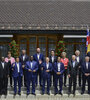 La foto de familia de los líderes mundiales en G7 (Fuente: EFE)